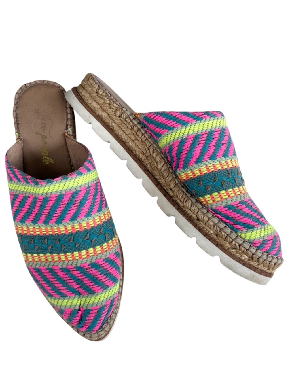 Free People Solstice Espadrille Mules Size 7